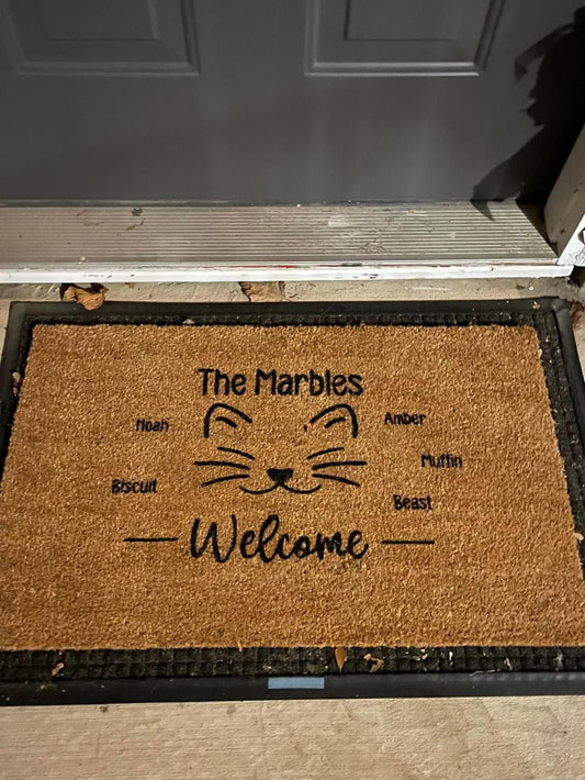 Cat Family Doormat